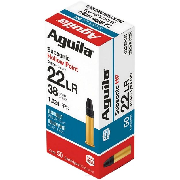 Aguila Subsonic HP .22 LR 38grn