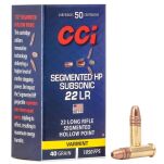 CCI .22 LR Segmented HP Subsonic 40gr - 2