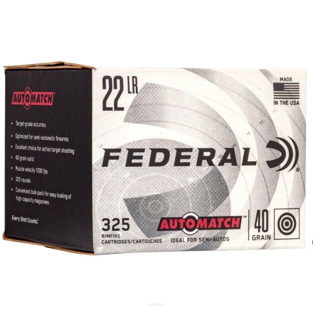 Federal AutoMatch HV .22 LR 40gr