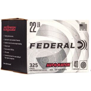 Federal AutoMatch HV .22 LR 40gr