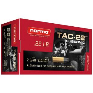 Norma .22 LR Subsonic 40gr