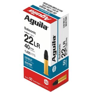 Aguila Subsonic Solid .22 LR 40gr