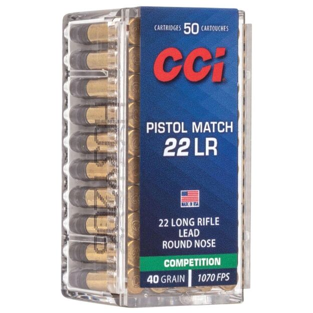 CCI .22 LR Pistol Match LRN 40gr