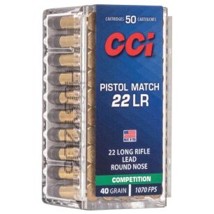 CCI .22 LR Pistol Match LRN 40gr