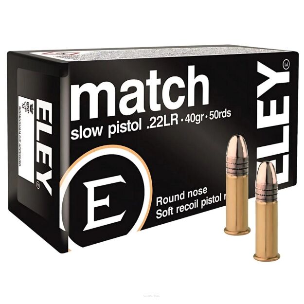 Eley Match Slow Pistol .22 LR 40gr
