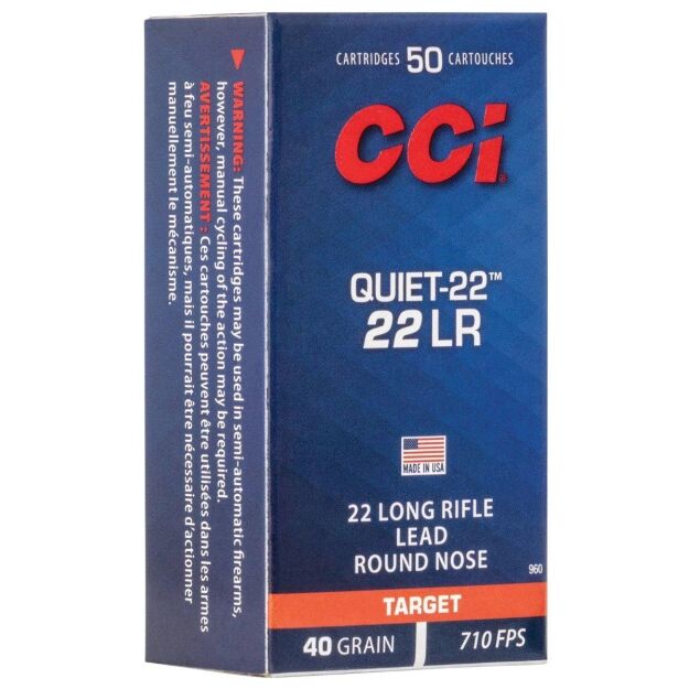CCI .22 LR Q22 Subsonic LRN 40gr