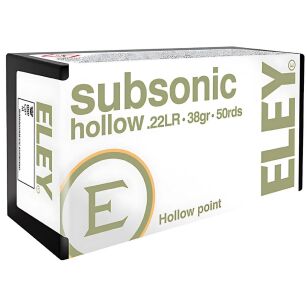 Eley Subsonic Hollow .22LR 40gr